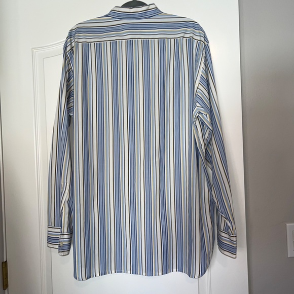 J Crew Mens Long Sleeve 100% Cotton Stripped Button Down Shirt - Large - Picture 3 of 3